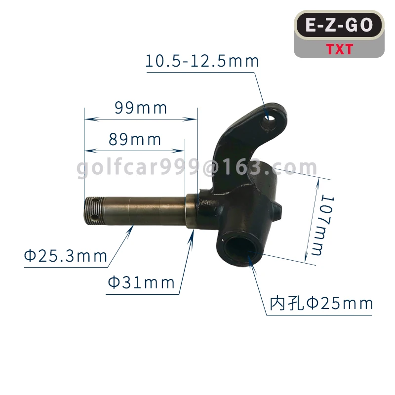 Golf Cart Spindle Assembly for EZGO TXT 2001-up Gas and Electrical, Passenger Side and Driver Side, OEM# 70673G04 70942G02