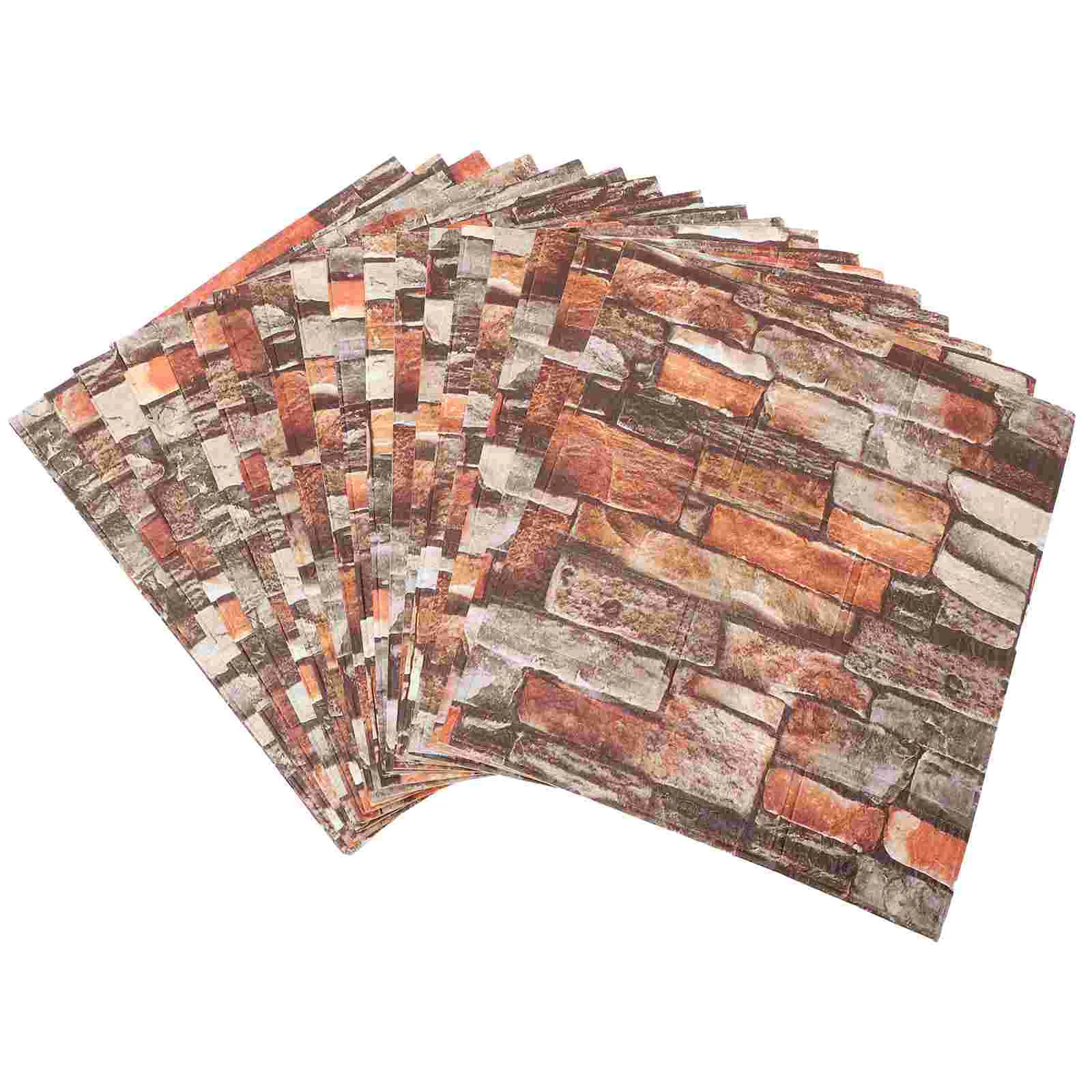 20 Pcs Simulated Rock Chip Wallpaper Room Tile Stickers Pool Tiles Outdoor Bathroom Floor Home Decor Xpe Foaming Rug