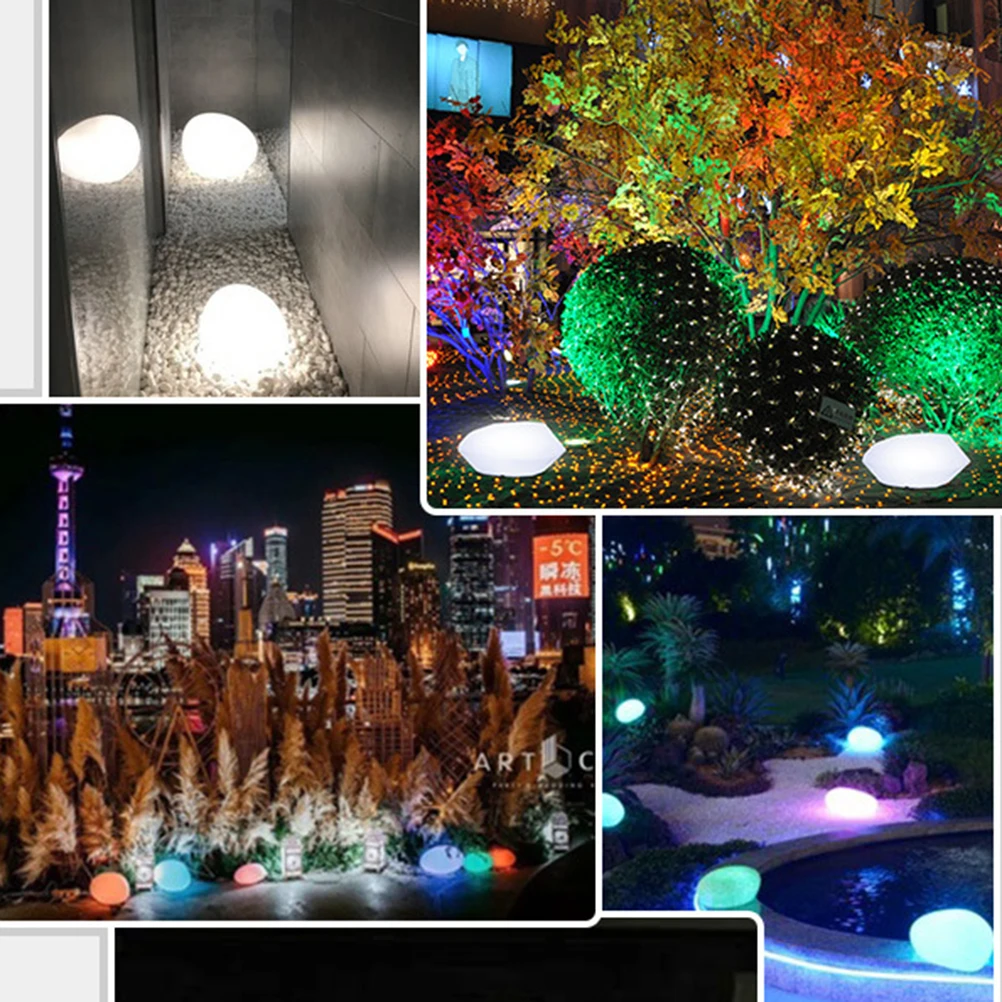 

Solar Stone Lamp Outdoor Decorative Lawn Light LED Powered Night Portable Waterproof Garden Pathway Lights Solar LED Lamp