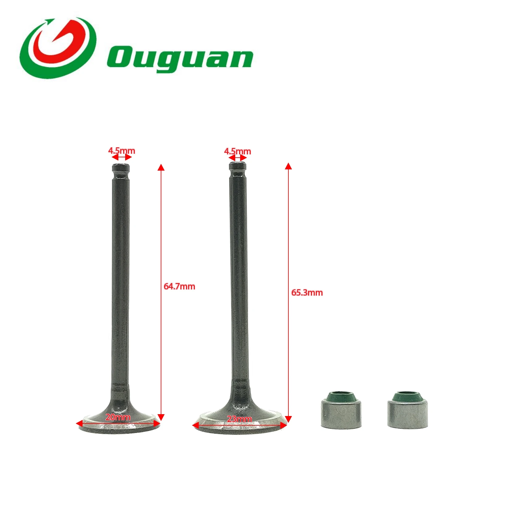 

ouguan for Yamaha SPARK NANO SPARK Z/R/RX/X/X-1 5TN-E2121-00 5TN-E2111-00 Valve Intake Exhaust Stem Valve Oil Seal