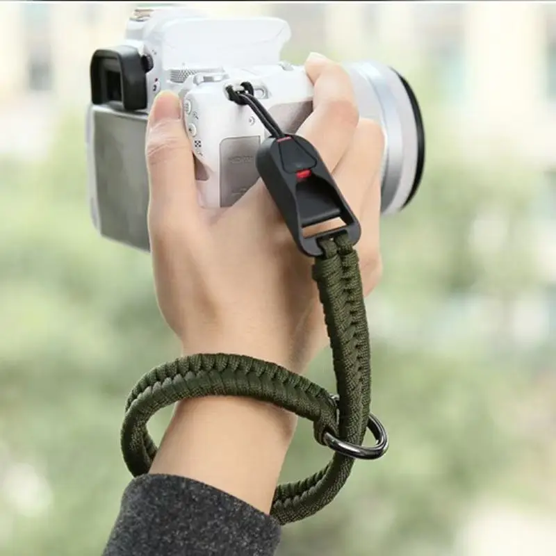 Adjustable Braided Camera Hand Rope Quick Release Buckle Studio Shooting Fast Equipment Switch Comfortable Wrist Support Strap