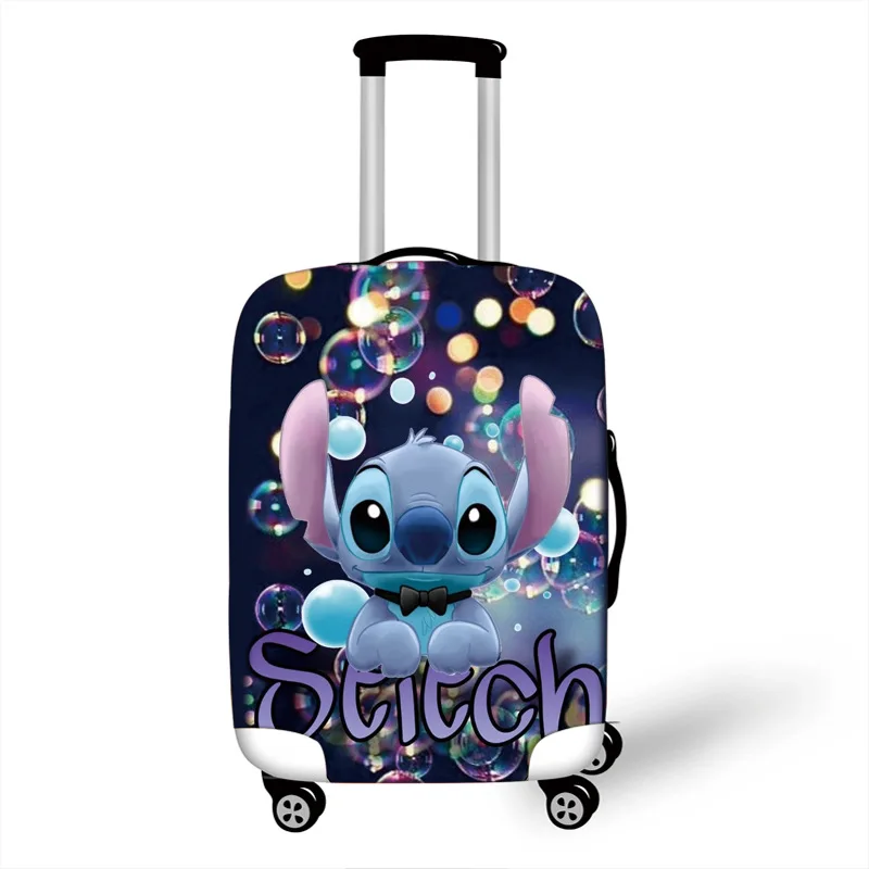 Disney-Juste de bagage Stitch Optics, housse de valise élastique, housse de chariot de voyage, accessoires de protection, cadeaux