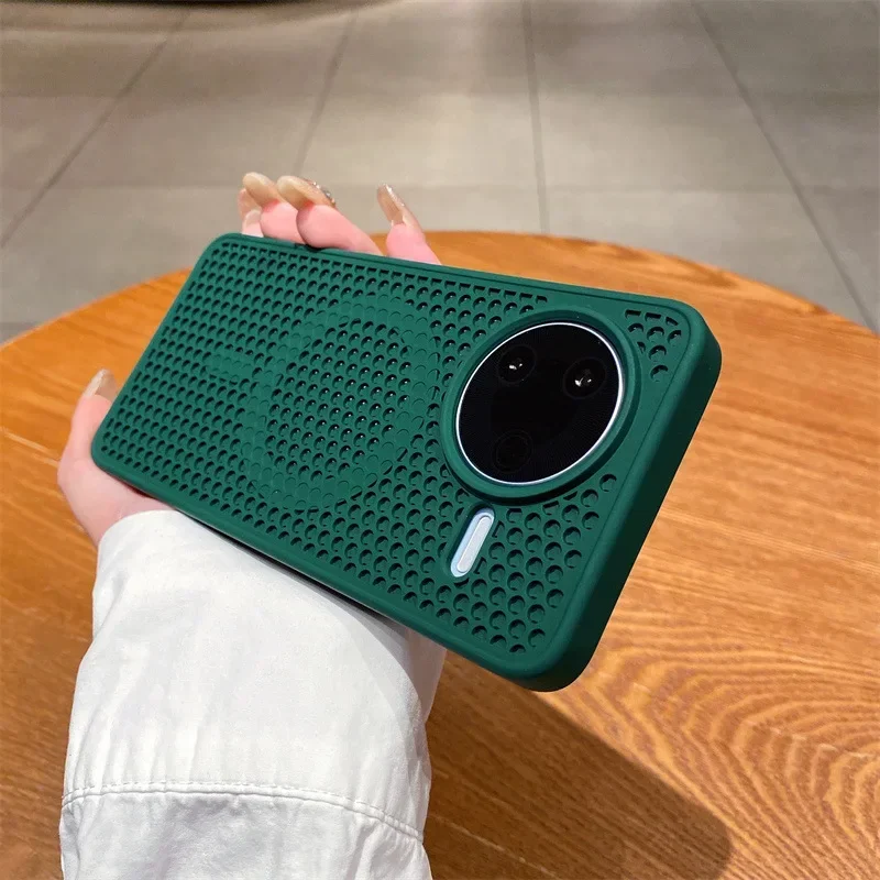 Magnetische Hülle für Xiaomi POCO F7 Ultra F7 Pro, Netz-Abwärme-Schale, Mag-safe-Ladefunktion, Matte Stoßfeste Weiche Schutzhülle – Detail 8