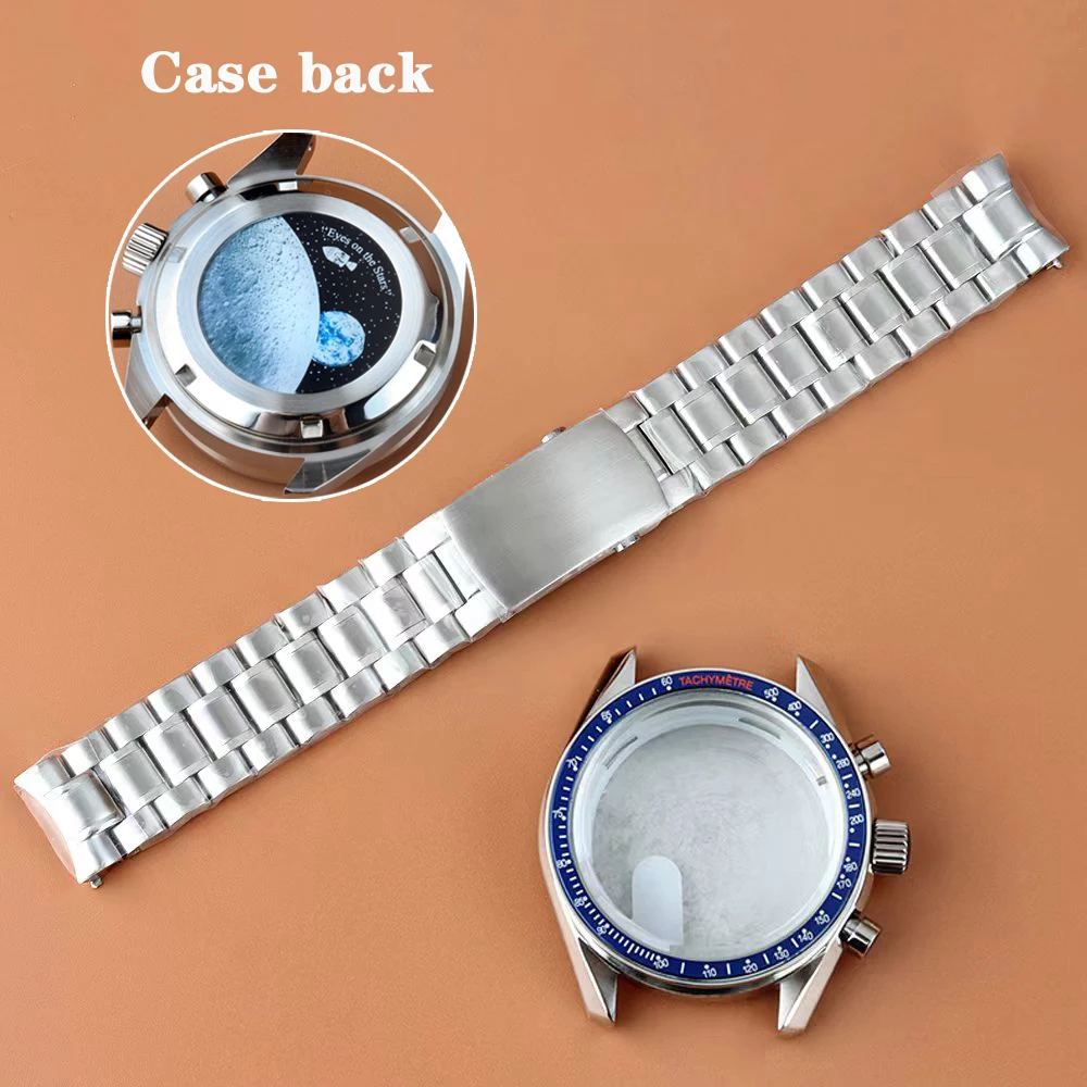 

VK63 40MM Chronograph Watch Case Stainless Steel Watch Case Accessories Watch Parts Fit VK63 VK64 Quartz Movement 32.5mm Dial