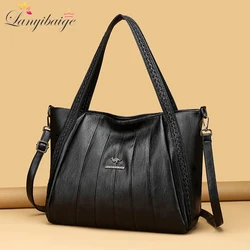 Genuine Brand Leather Women Handbag Luxury Designer Shoulder Crossbody Bags Ladies Purse Messenger Tote Bag Female Commuting Bag