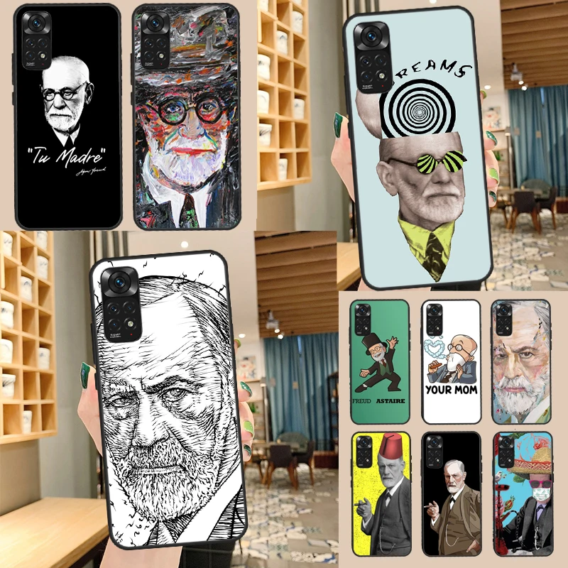 Sigmund Freud psychoanalysis Case For Xiaomi Redmi Note 11 10 9 8 12 Pro 10S 11S 12S Cover For Redmi 9 10 10A 9C 10C 12C