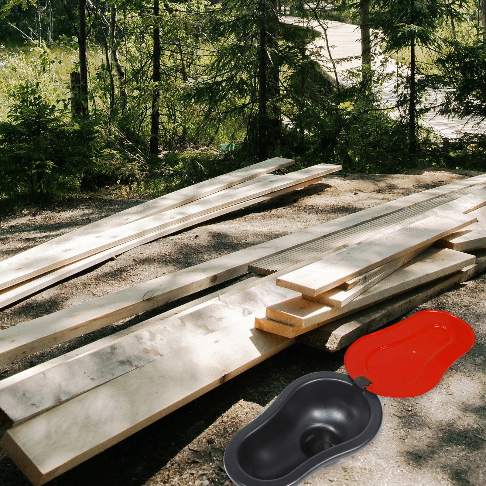 Temporary Squatting Toilet Portable Toilets Plastic Travel Camping Outdoor Work Squatting Toilet for Adults Leak Proof Odor