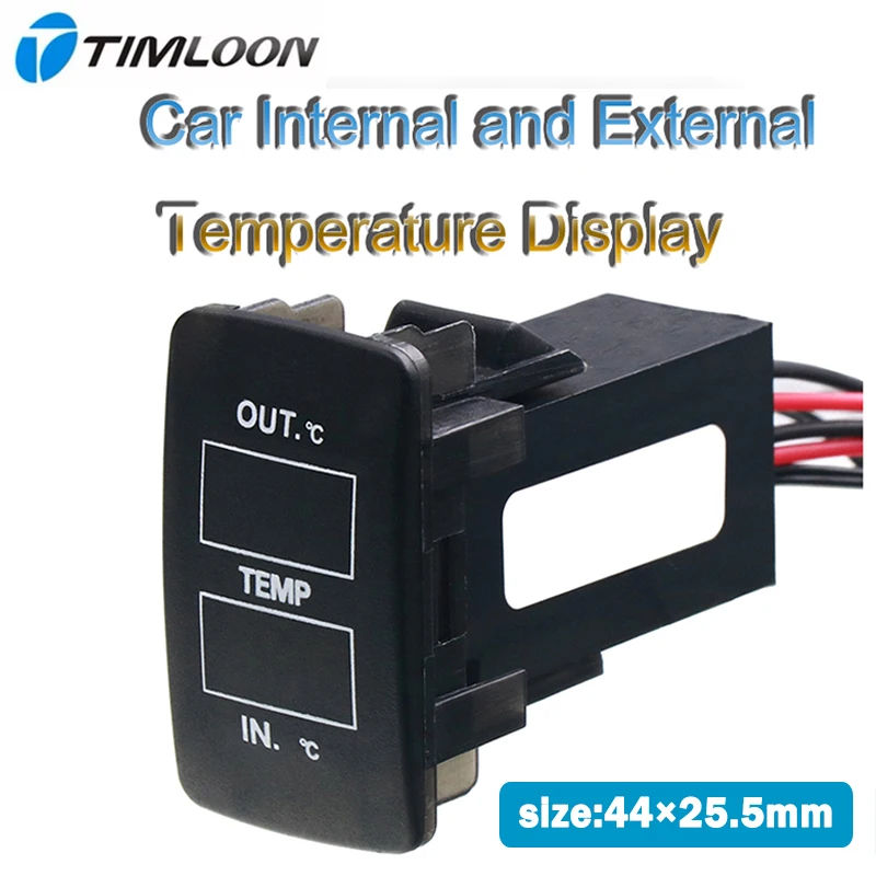 Car Thermometer Internal / External Temperature Display Dual Temperature Sensor for Honda, Civic,Spirior,CRV,Fit Jazz,CityAccord