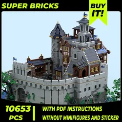 Medieval Castle Model Moc Building Bricks Black Falcon Royal Castle Technology Blocks Gifts Christmas Toys DIY Sets Assembly