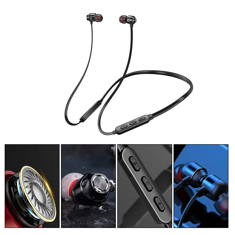 

1Pcs Wireless Sports Earphone Neck Hanging Sweat-Resistant in-Ear Headset for Running Gym Driving Outdoor Activities Noise