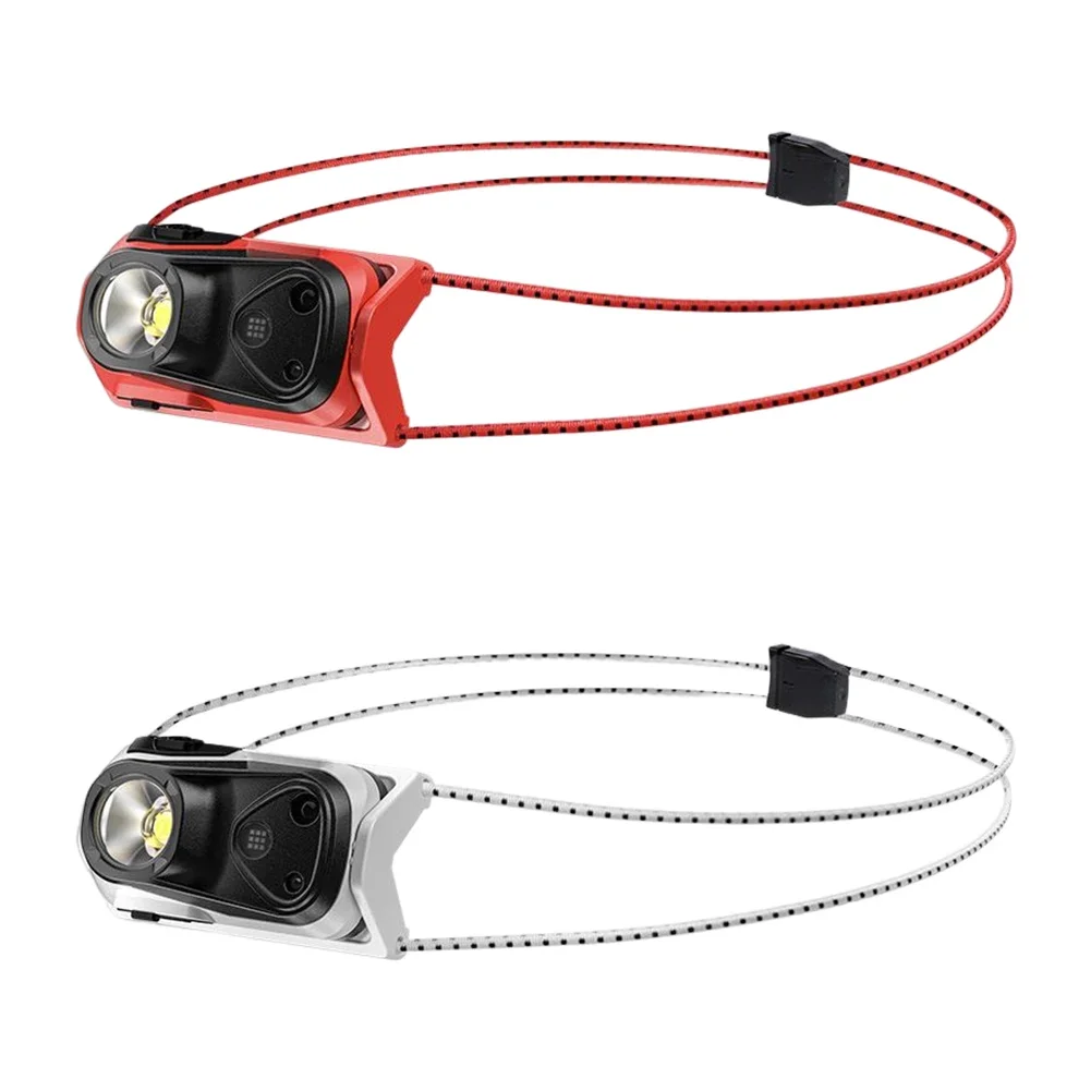 Portable LED Headlamp Intelligent Waving Sensor Rechargeable Head-mounted Flashlight High Brightness for Outdoor Emergency