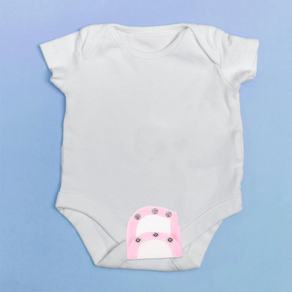 

2pcs Baby Bodysuit Cotton Romper Crotch Extender For Newborn Girls Boys Snap Button Diaper Alargador De Body Para