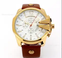 Men's Outdoor Waterproof Electronic Sports Watch Business Leisure Watch Breathable Leather Strap Men's Watch