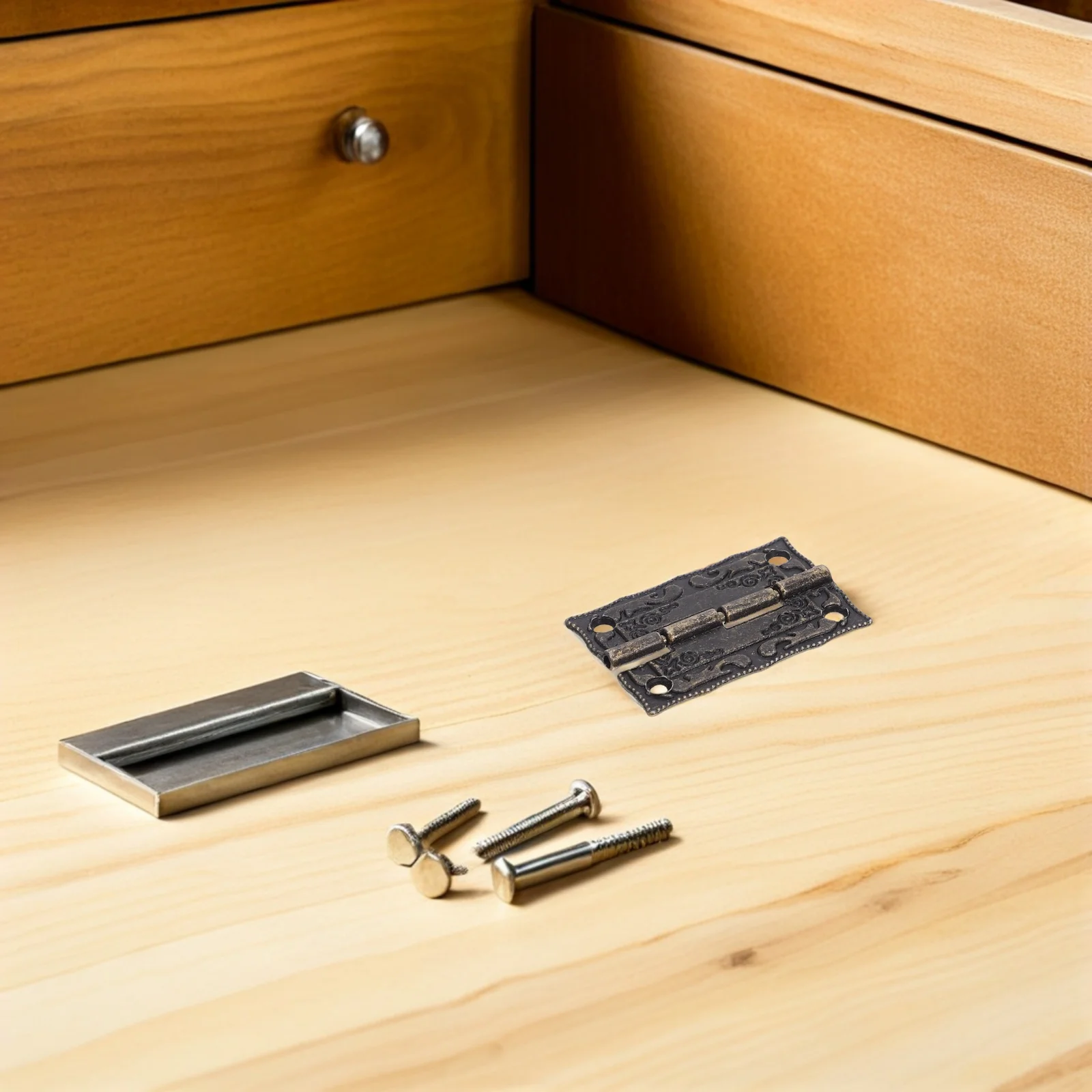 

20Pcs Retro Design Iron Hinges Vintage Bronze Decorative Jewelry Box Cabinet Door Hinges Small Folding Hardware for Wooden Boxes