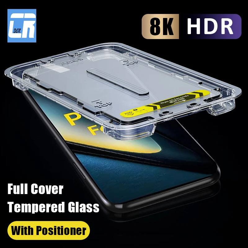 20D One-click Installation Tempered Glass For Xiaomi Poco F6 X6 Screen Protectors For Mi 14 13 13T 12T 11T Pro Protective Film