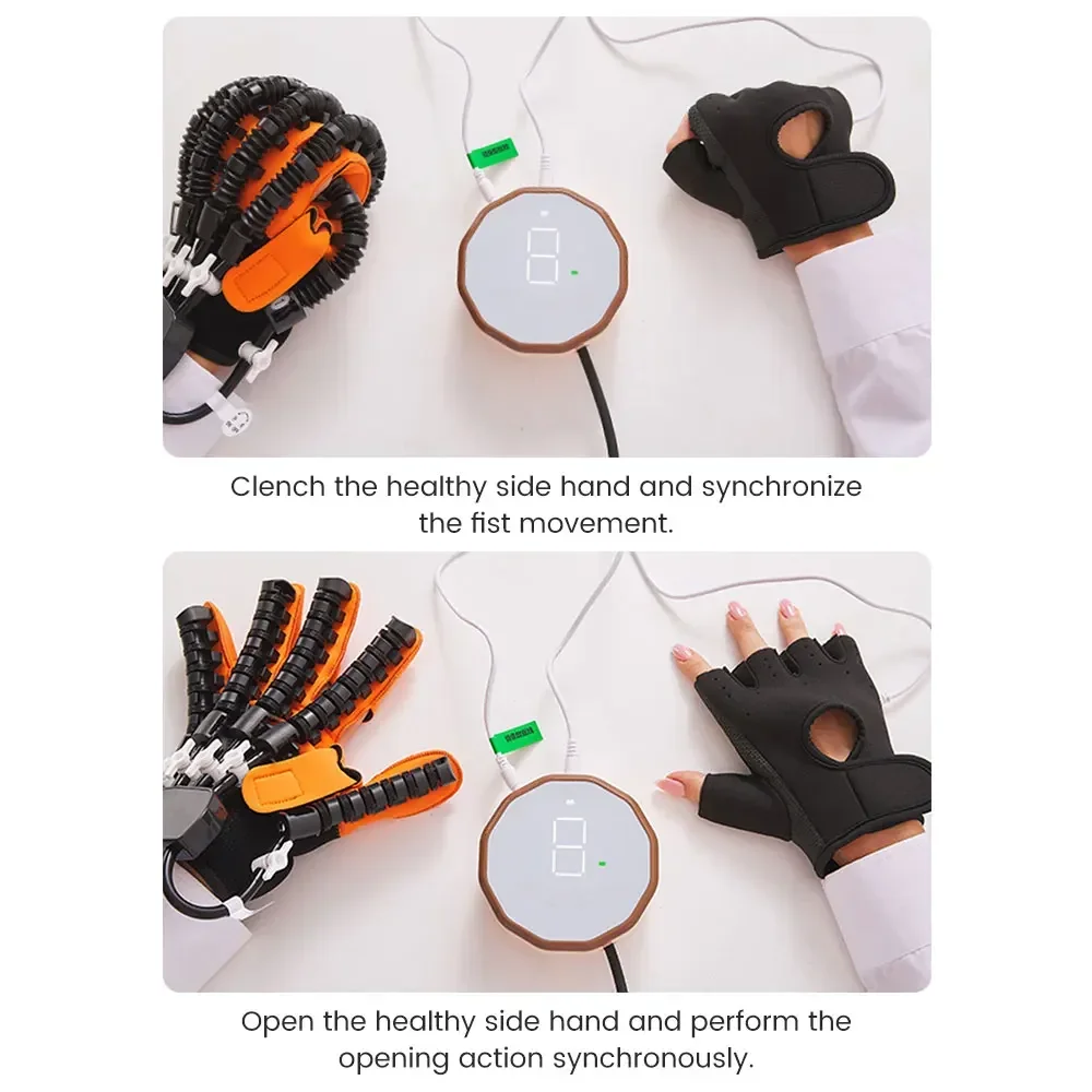 Hand Rehabilitation Robot Gloves Hemiplegia Cerebral Infarction Medical Training Physiotherapy Glove Finger Function Exerciser