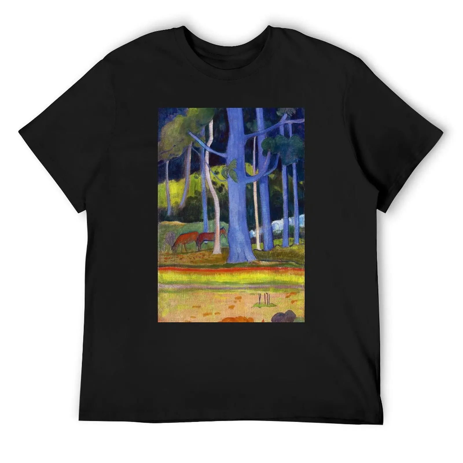 Paul Gauguin - Landscape with Blue Trunks T-Shirt oversizeds cotton graphic tees korean fashion mens t shirt