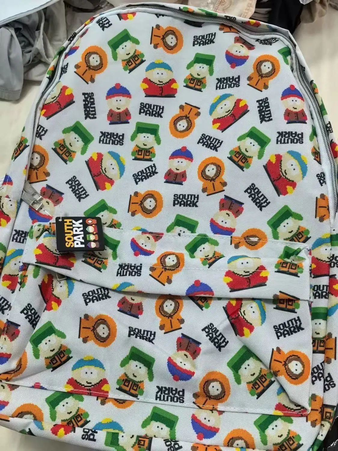 Large Capacity Graffiti Backpack Travel Shoulder Bag for Junior And High School Students College Students Cartoon Style Polye...