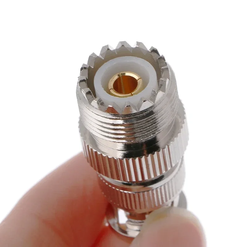 ESCAM BNC Male Plug To UHF SO239 PL-259 Female Jack RF Coaxial Adapter Cable Connector