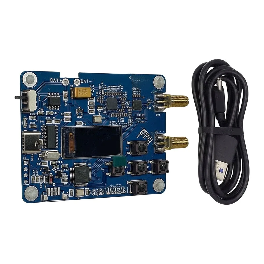 RF Signal Generator HT008 For 23.5MHz to 6000MHz MAX2871 Based Channel Output USB Serial 0.96 inch RF Signal Generator