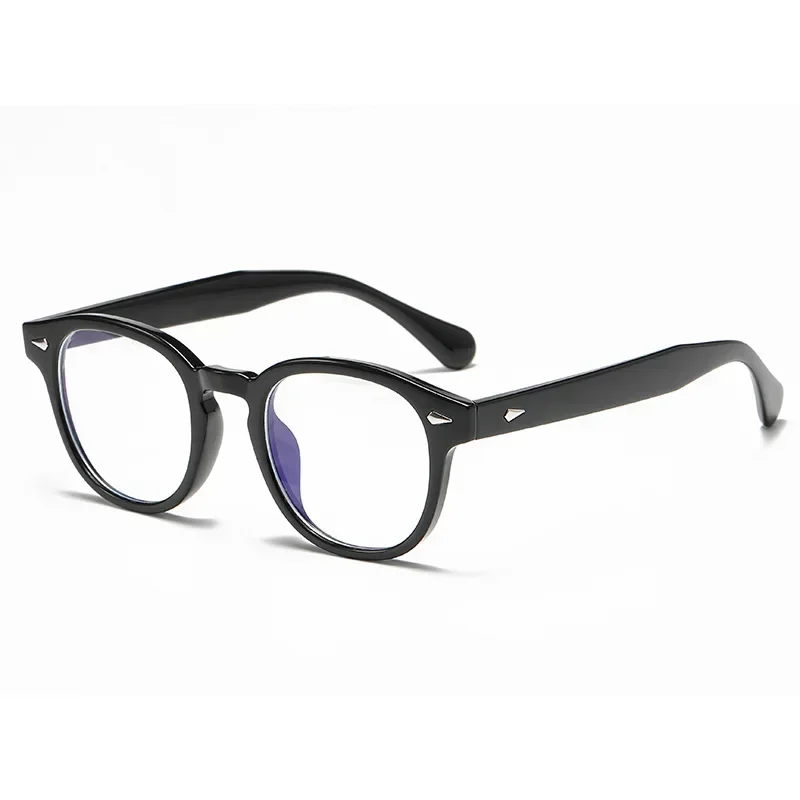 JNPCXI Qualitäts-Retro-Rundsonnenbrille für Damen, Modische Nieten-Dekoration, UV400-Schutz, Punk-Leoparden-Sonnenbrille für Herren