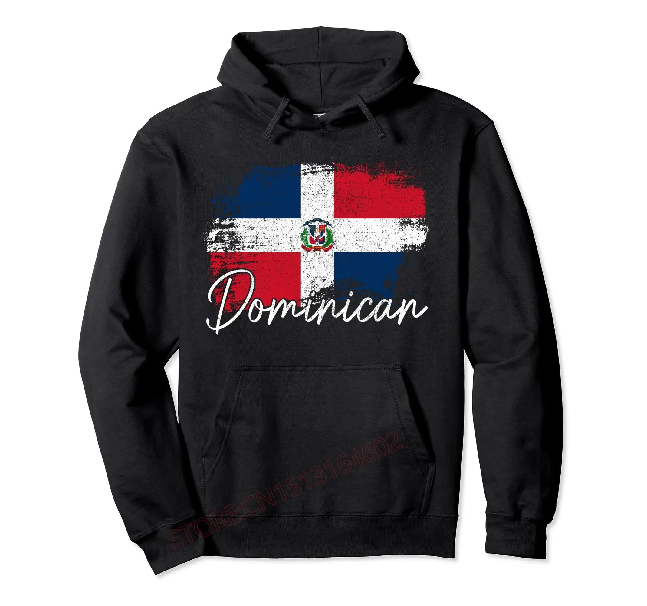 Dominican Republic Patriotic Dominican Pride Flag S-6XL Pullover Hoodie Men Women Unisex Cotton Hoodies Hip Hop Style Sweatshirt