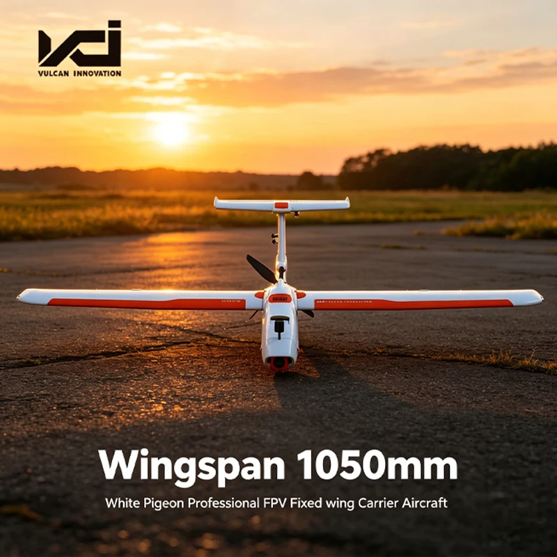 

VCI White Pigeon PNP FPV Fixed Wing Aircraft 1050mm Portable Quick Disassemble Lightweight Long Endurance For FPV Hobbyists toy