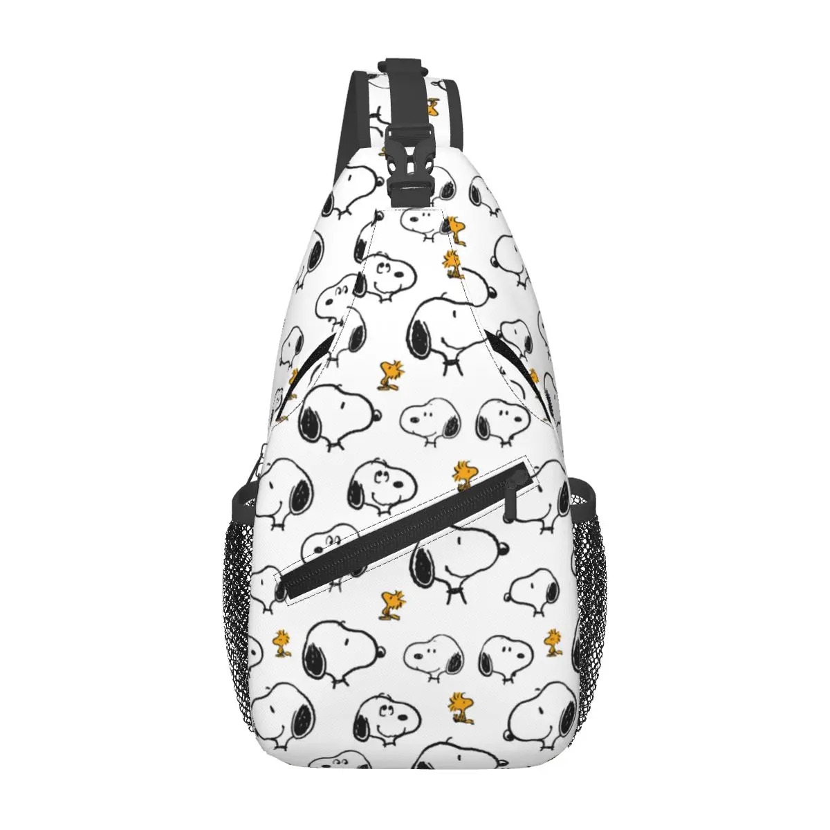 Snoopy Small Sling Bag Chest Crossbody Shoulder Sling Backpack Outdoor Sports Daypacks Cartoon Casual Satchel