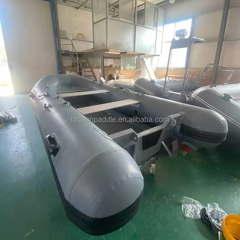 เรือยางกึ่งแข็งแบบอลูมิเนียมน้ำหนักเบา 12 ฟุต รุ่น Rib 360 Hypalon พร้อมเครื่องยนต์ติดท้ายเรือ 15 แรงม้า