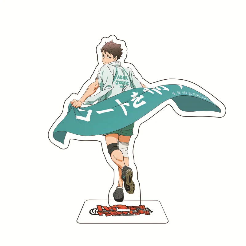 Anime Haikyuu!! Acrylic Stand 15CM Volleyball Boys Figures Hinata Shoyo Kageyama Tobio Desk Plate Model Action Decor Ornaments