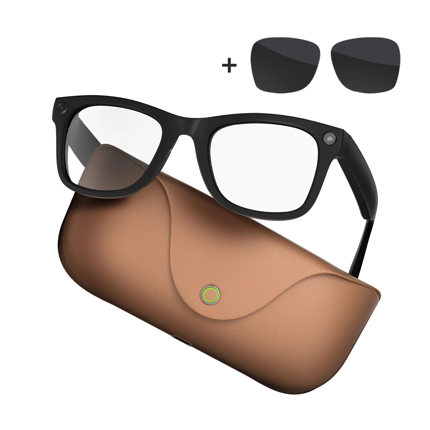 MT5 Ultra AI Smart Glasses With Charging Case 8MP HD Camera Video Recording Voice Call Intelligent AI Translation Smart Glasses