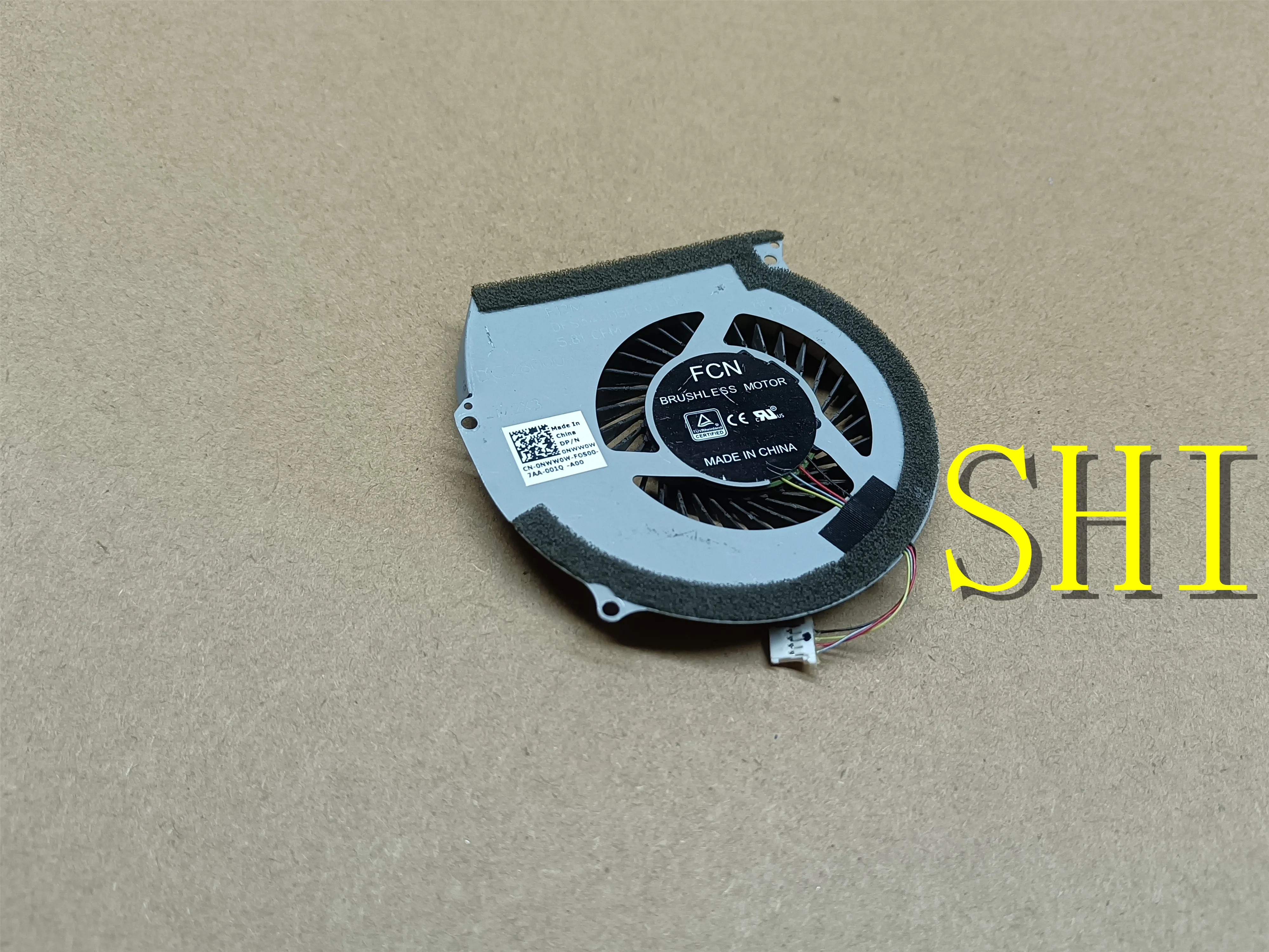 0NWW0W Used cooling fan Cooler radiator FOR Dell Inspiron INS15 7566 7567 15 7000  NWW0W  free shipping