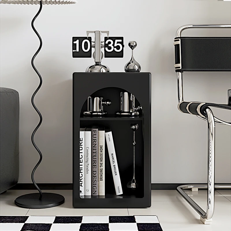 

French simple bedside table, bedroom bedside table ins wind side cabinet, small apartment wind storage rack