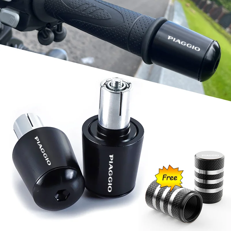 

For Piaggio BQY BYQ FLY Liberty ZIP50 125 ww150 Beverly 300 CNC Motorcycle Handlebar Grips Bar End Plugs Accessories