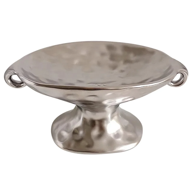 

ABKY-1Pc Мыльница с двойными ушками, Ретро мыльница с двойными ушками, поднос на высоких ножках для украшения дома, хранилище мыла в ванной комнате Si