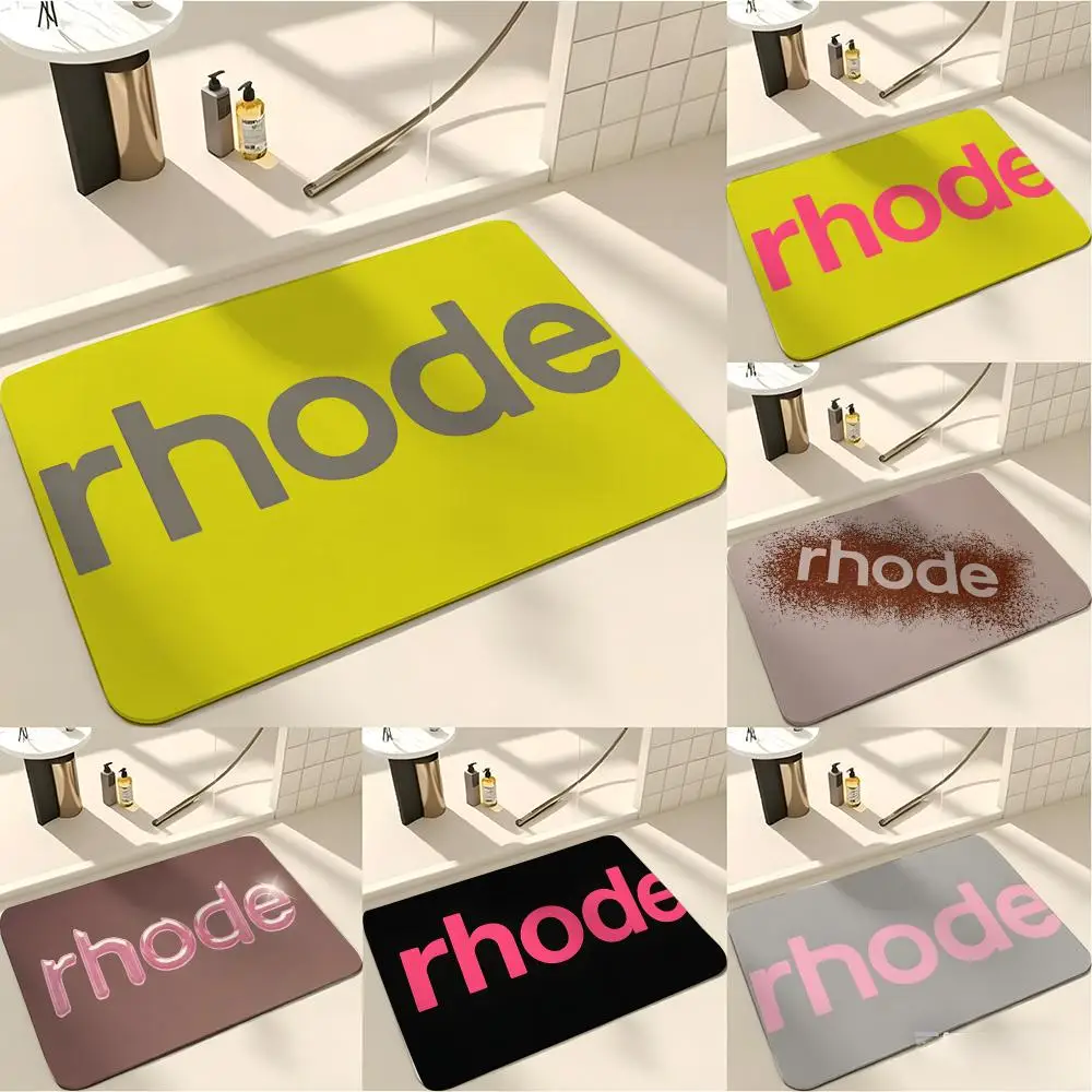 Affordable Luxury R-Rhode Floor Mat Absorbent Floor Mat Non-Slip Entrance Rug for Bathrooms Restrooms and Toilets