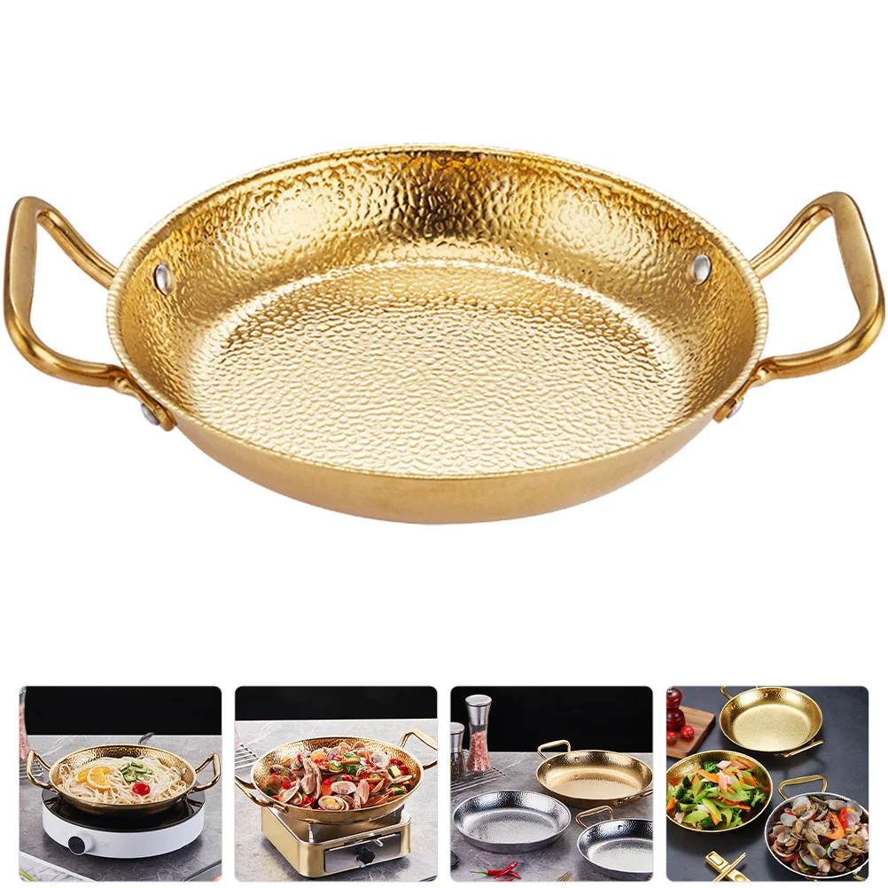 

Korean Snack Sukiyaki Valencian Paella Pan 29x22cm Stainless Steel Food Serving Tray