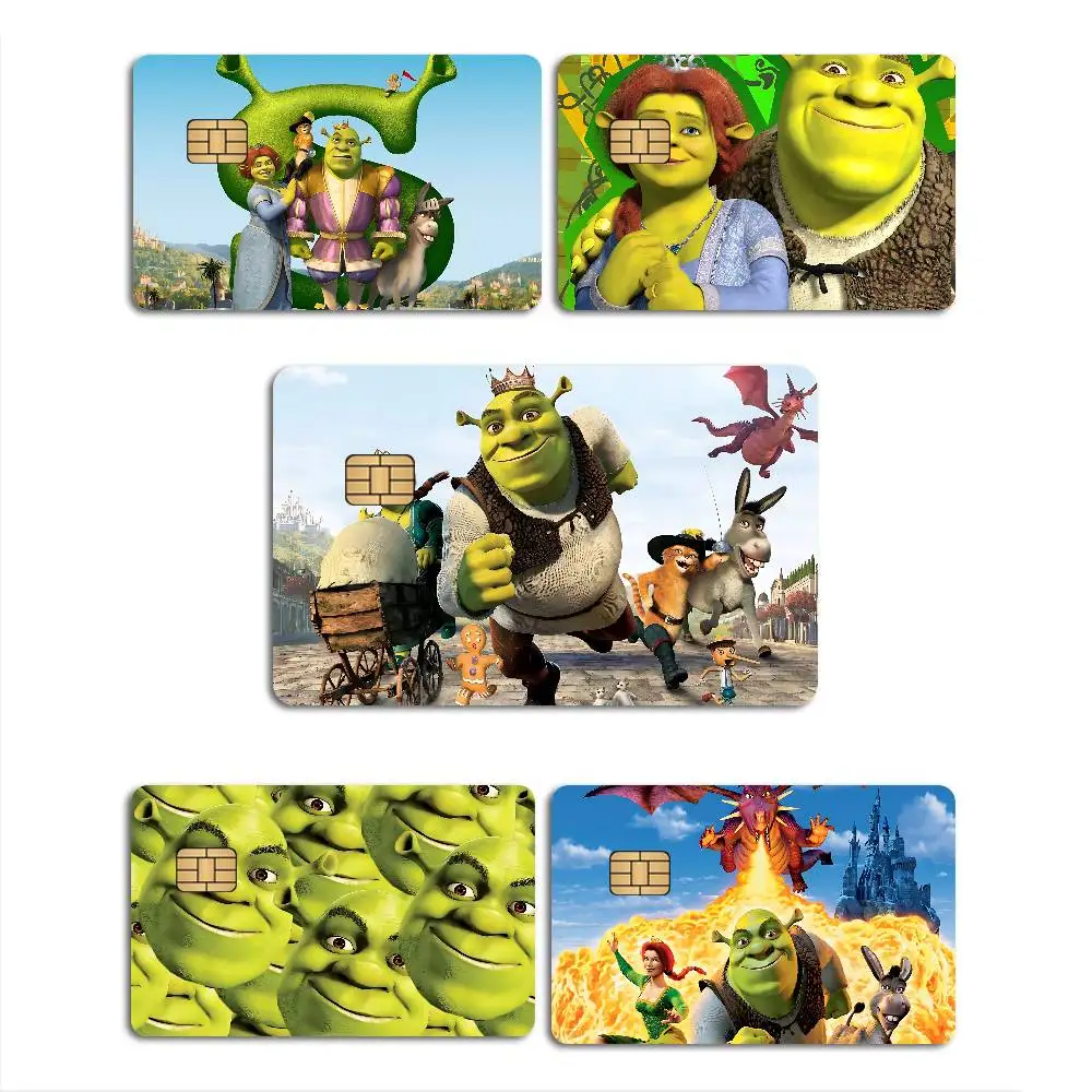 Classic Animated Movie S-ShrekS Anime Cartoon Sticker Film Skin for Credit Card Debit Bank Bus Card