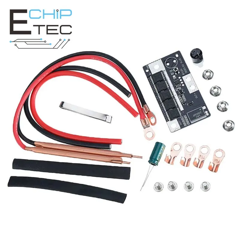 

Free shipping 1PCS Portable 12V battery energy storage spot welder Complete accessories DIY spot welder