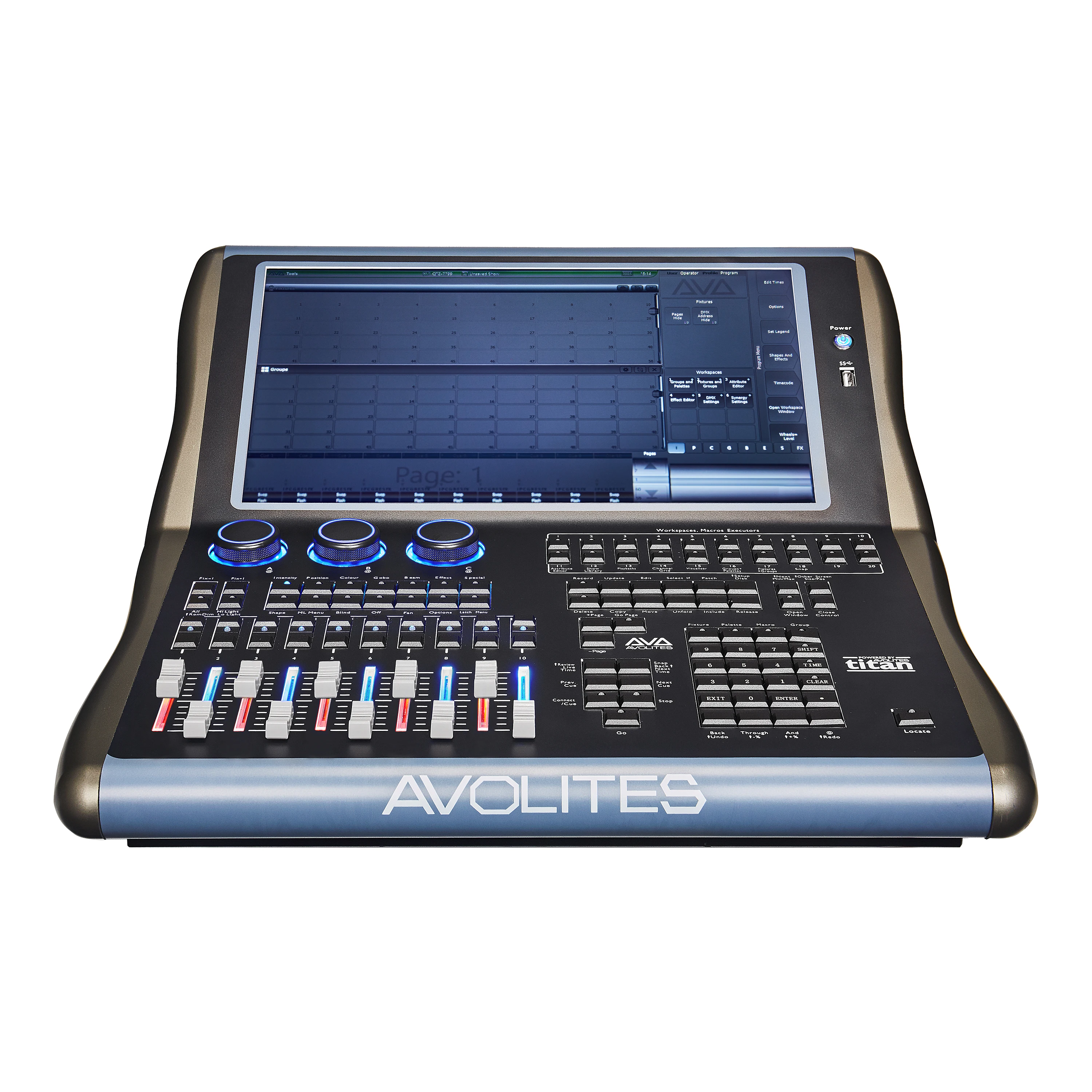 New push rod backlit I7-V18 Quartz Pro Light Lighting Console Professional Stage Lighting Controller Tiger Console