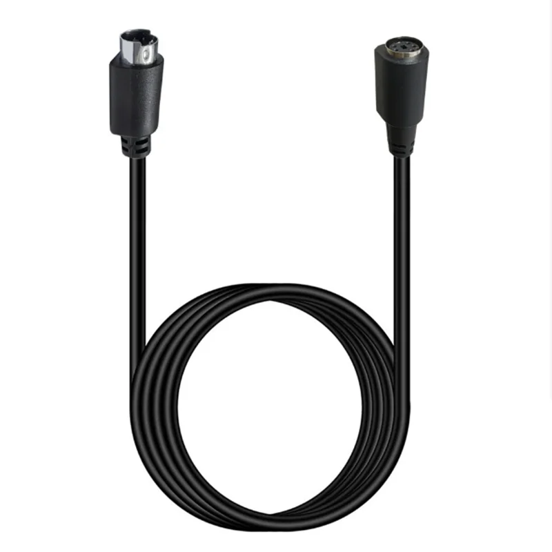 90 Degree Angle S-Video 5Pin Male to Male to Female Cable 5 Needle Mini Din 5Pin Video Line for Business Meetings