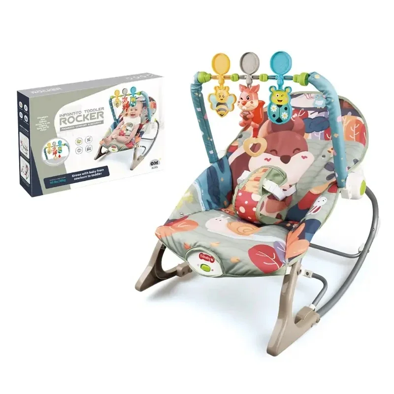 Baby Rocking Chair Baby Recliner Suitable for 0-3 Years Old Baby Multi-functional Portable Baby Sleep Magic