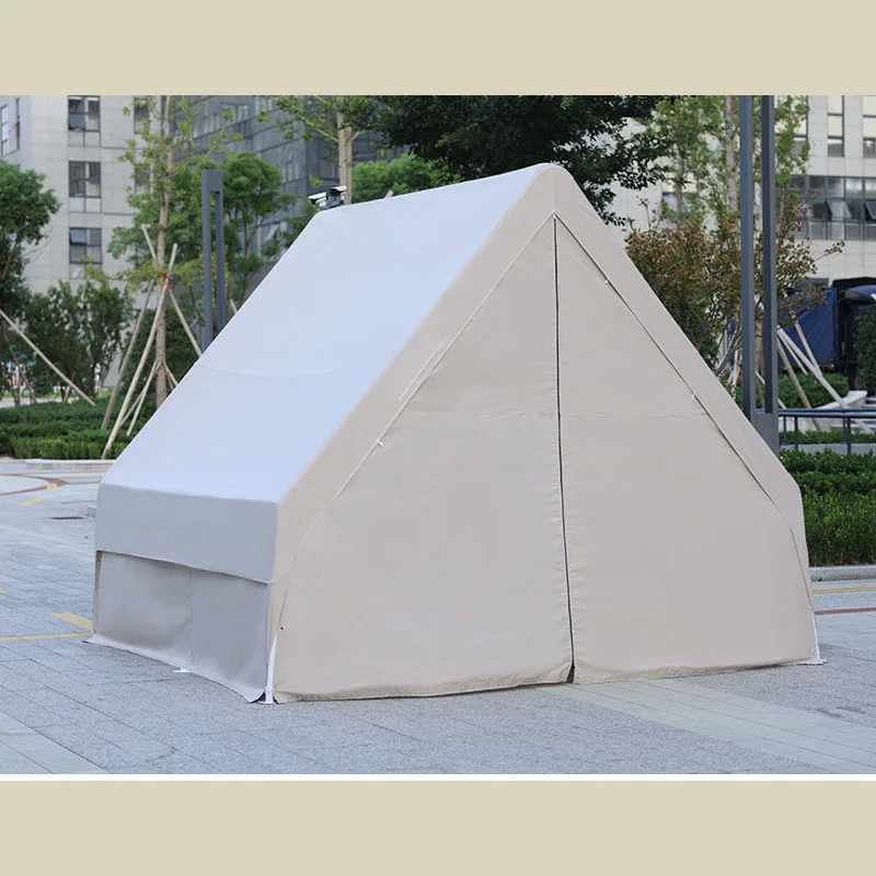 Outdoor Triangle Tent Stall Campground Catering BBQ Simple House Cabin Windproof Waterproof