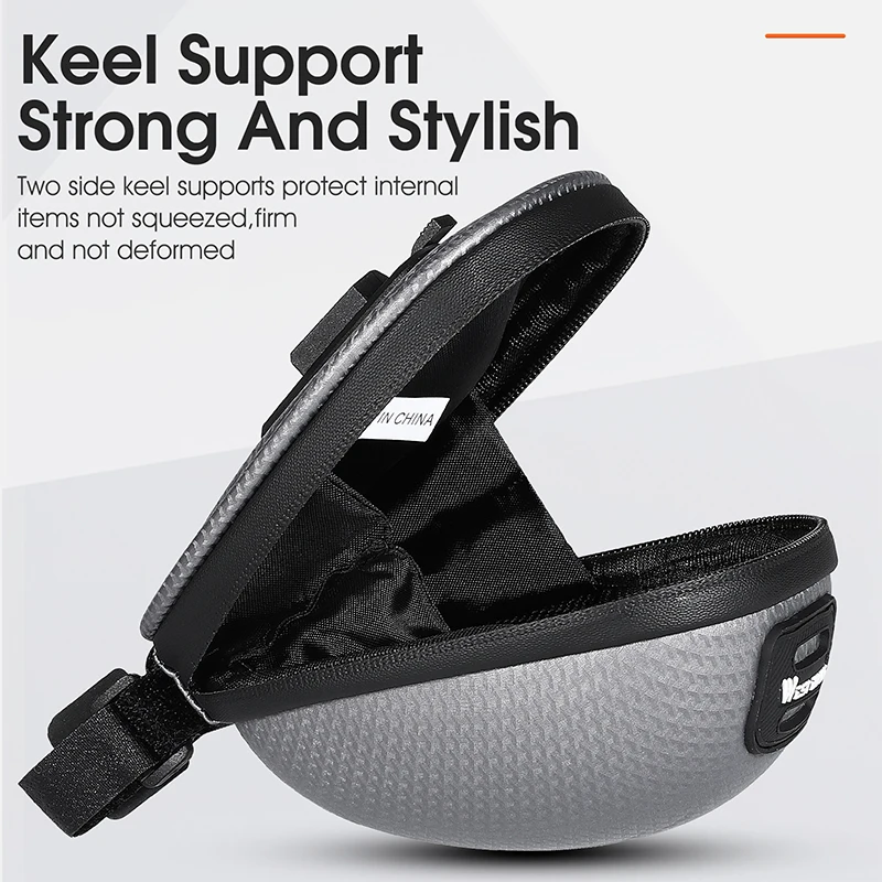 WEST BIKING 0.4L Mini Bicycle Hard Shell Saddle Bag Waterproof Portable Bike Tools Storage Tail Bag MTB Road Bike Accessories