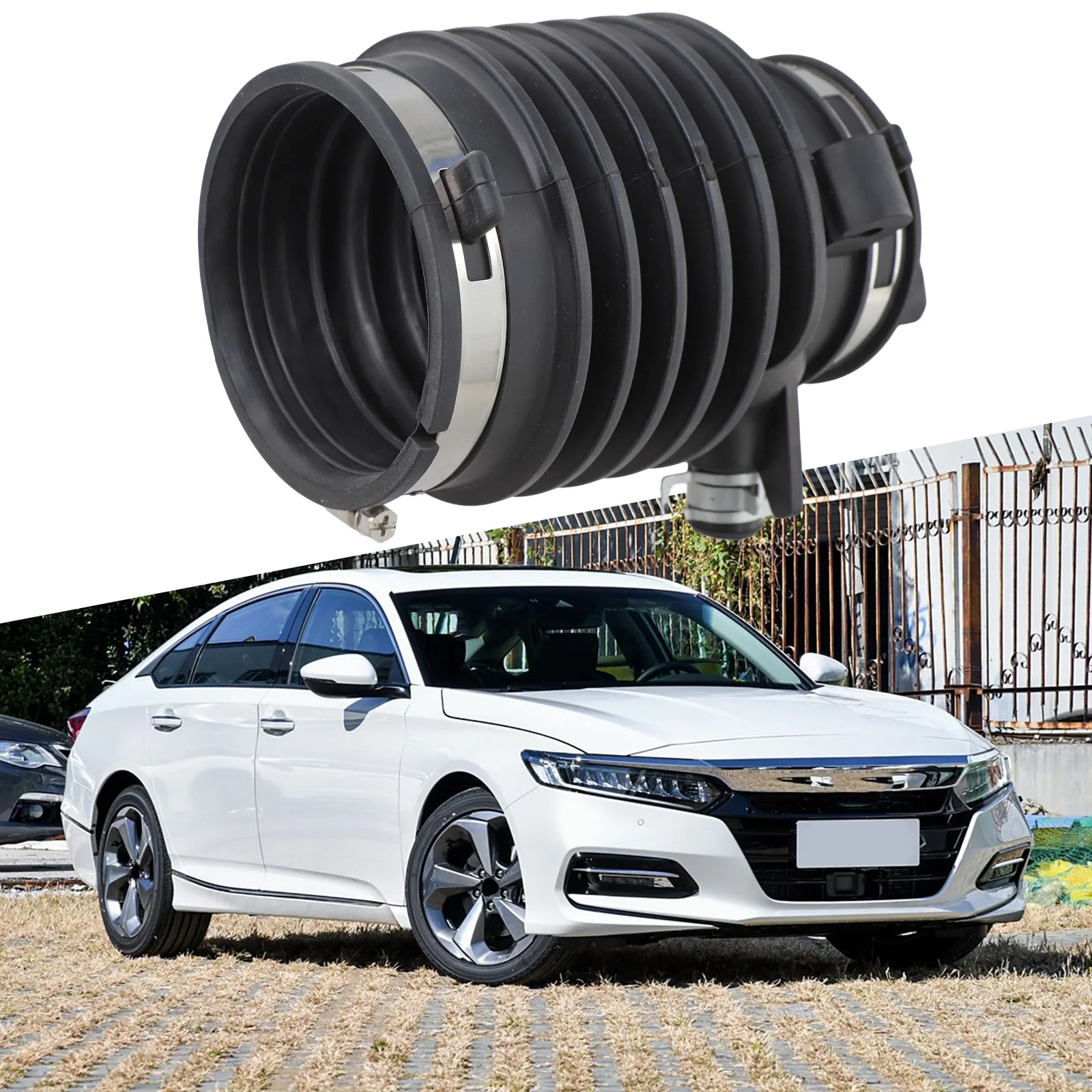 

Engine Airflow Improvement Air Intake Hose Air Intake Hose For Honda Air Car Plastic Material Brand New Condition