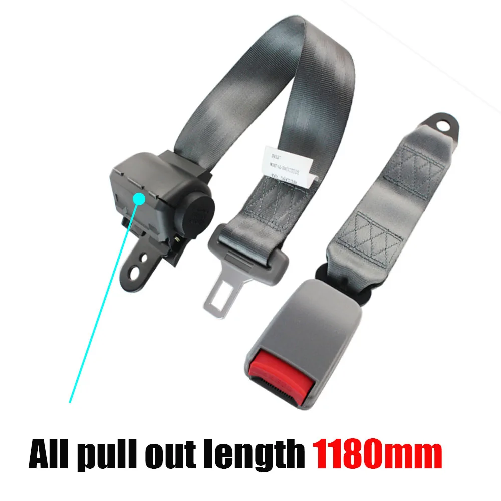 Universal Car Grey Seat Belts Safety Belt Extender Extension Buckle Adujstable Shoulder Seatbelt Fit For Most Automobile Bus