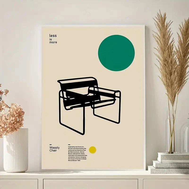 

Canvas Poster, Simple Art Club Chair Design Poster, Bedroom and Living Room Pictures, Wall Decoration, Modern Home Decoration