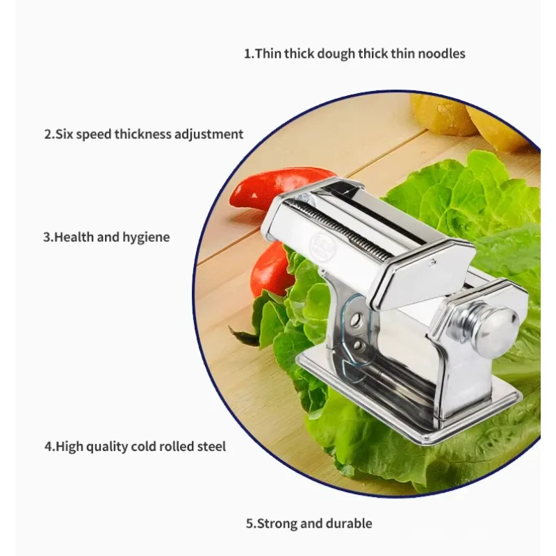 手動式家庭用二刀麺プレス機 小型手動麺プレス機 多機能麺製造機