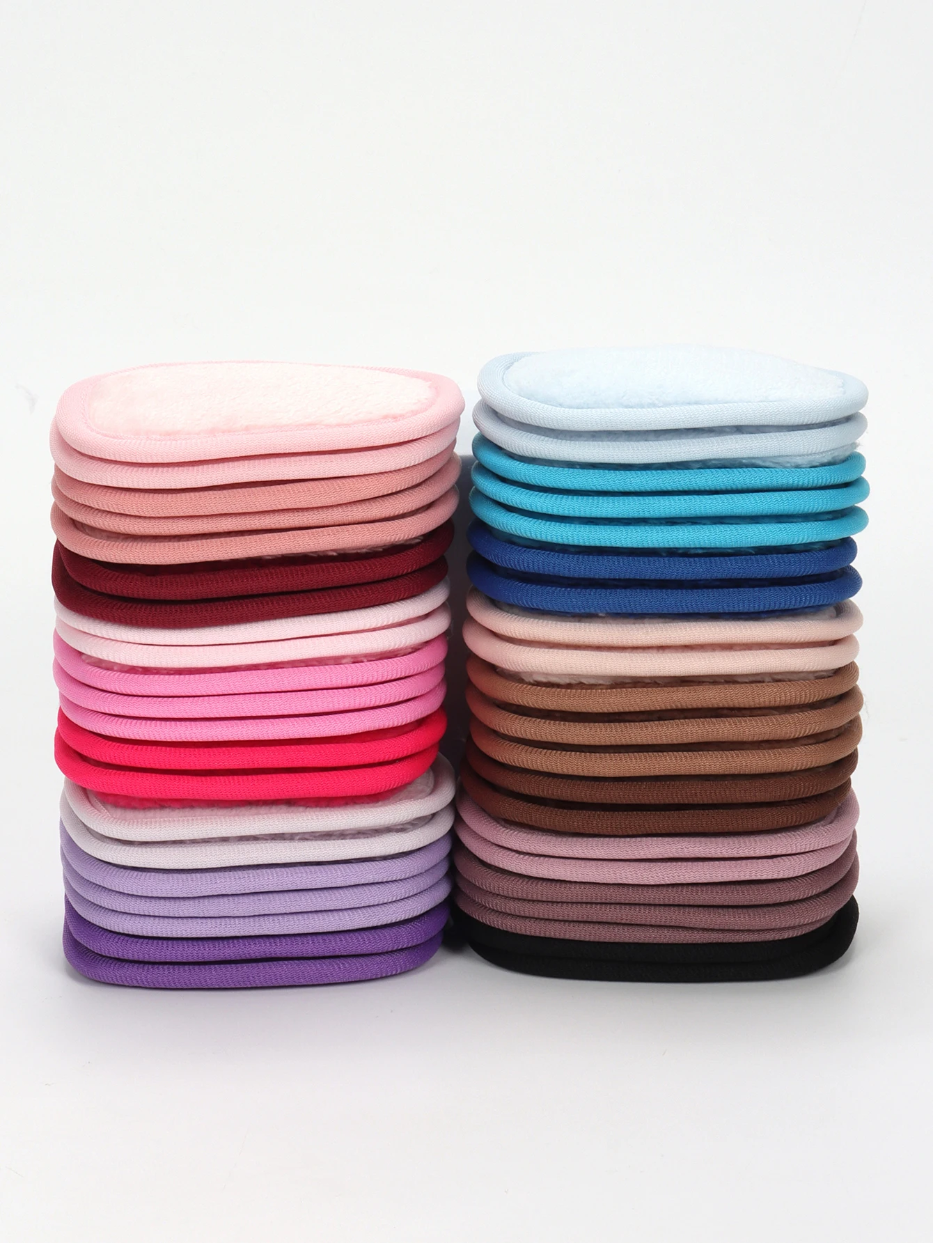 810 Toalhetes Desmaquilhantes Gradiente 7Pcs, Lavável à Máquina, Ferramentas Desmaquillantes Reutilizáveis para Todos os Tipos de Pele