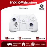 Controlador de juego inalámbrico NYXI Hyperion pro para Nintendo Switch 2/Switch Bluetooth Gamepad blanco